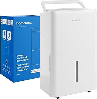 Dehumidifier - Advanced Humidity & Moisture Control, Quiet, Efficient, Auto Shut-off, Ideal for Home, Basement, Office - 3,500 Sq Ft Wi-Fi (25 Pint MAX 64 Pint at 95°F, 90% RH)
