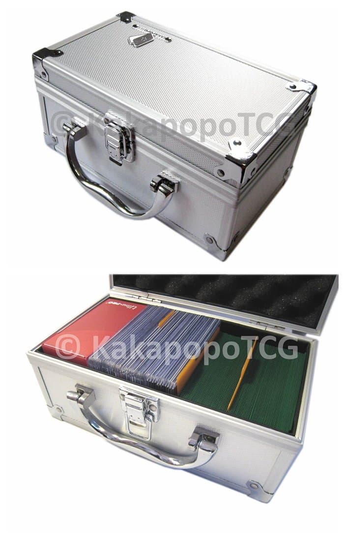 Storage Case D3 Silver for Trading Cards TCG Ultra Pro Deck Protector Sleeve Deck Box MTG Magic YGO Toploader Top loader FaB PTCG