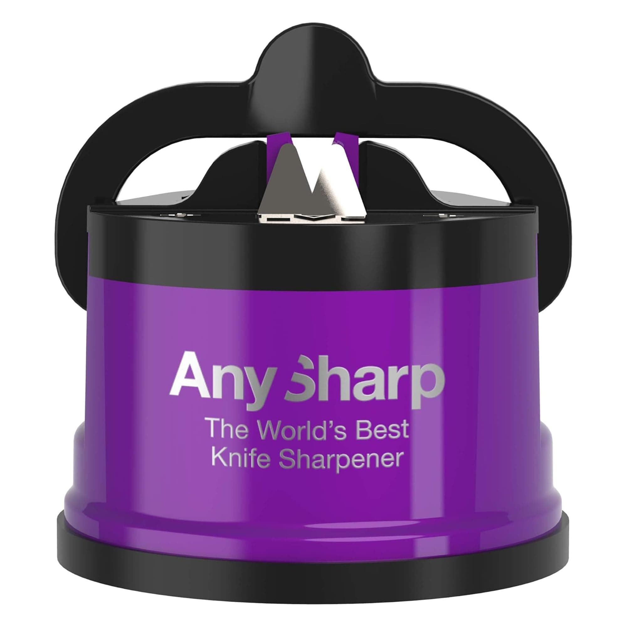 AnySharp Pro Metal Knife Sharpener with Suction, Ultraviolet