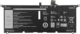 DELL DXGH8 7.6V 52Wh Battery for DELL XPS 13 9370 XPS 13 9380 Inspiron 13 5390 Inspiron 13 5391 Inspiron 13 7390 2-in-1 7391 2-in-1 Inspiron 14 7490 Vostro 5390 Vostro 5391 Dell Latitude 3301
