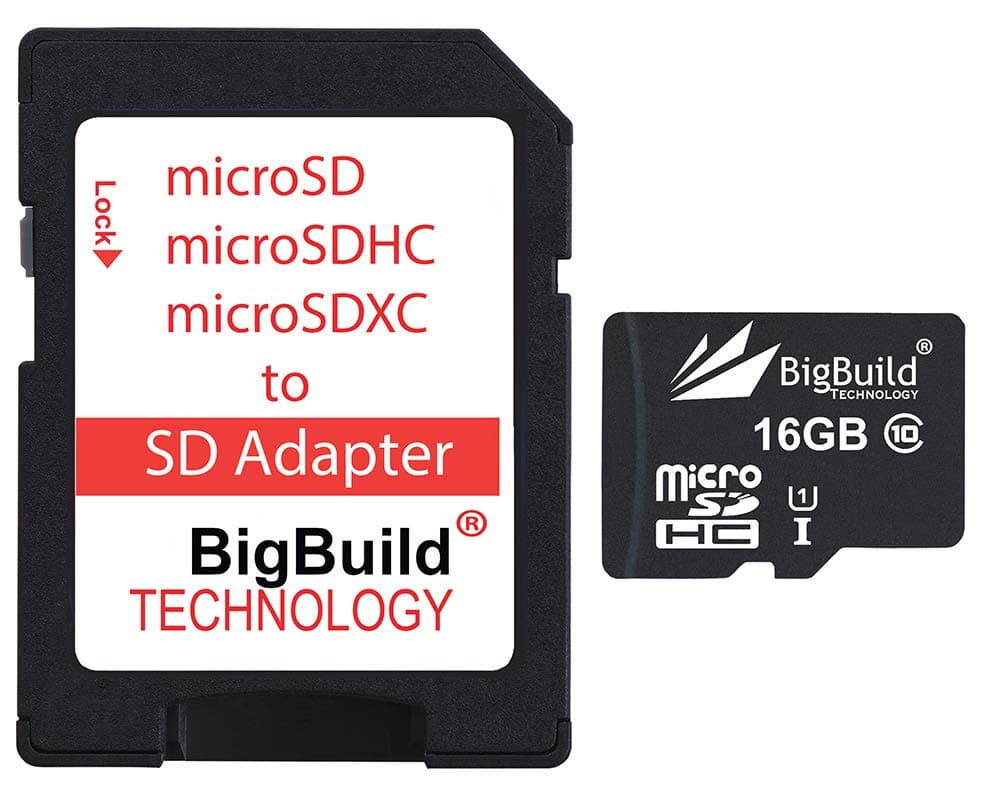 BigBuild Technology 16GB Ultra Fast 80MB/s MicroSD Memory Card For Samsung PL211 Camera, SD Adapter included