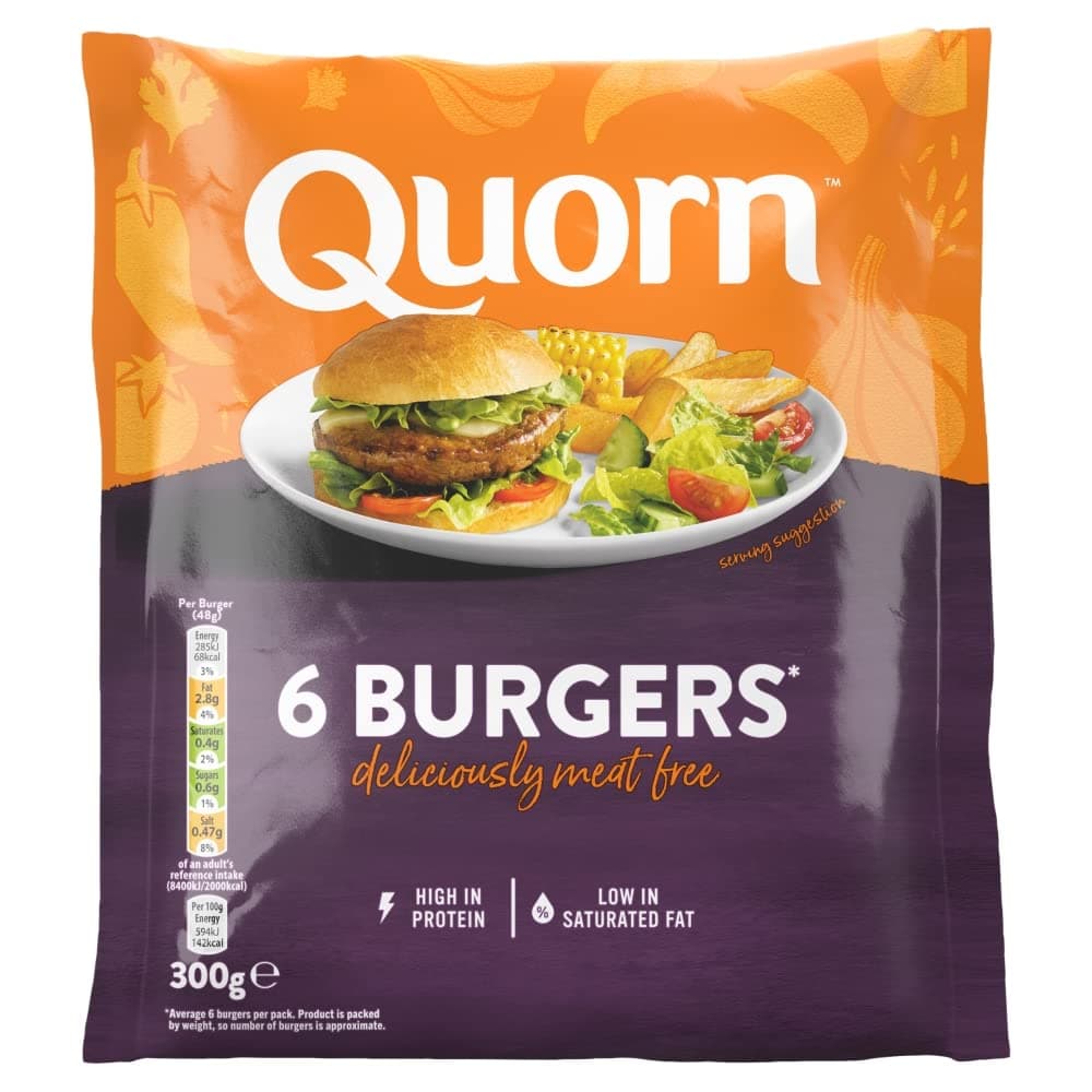 Quorn 6 Burgers 300g