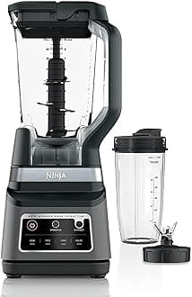 Ninja 2-In-1 Professional Blender, One Touch Blending Programs, 1200W, Black/Grey, BN750ME, 2 Years Warranty