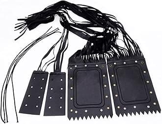 QINQIN 1 Set Motorcycle Handlebar Tassel Grips Cover Levers Grip Leather Fringe Case Fit For Retro Suzuki