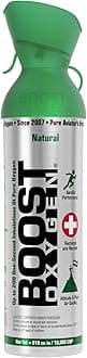Boost Oxygen Large Natural Aroma 10 Liter Canister | Respiratory Support for Aerobic Recovery, Altitude, Performance and Health (1 Pack)