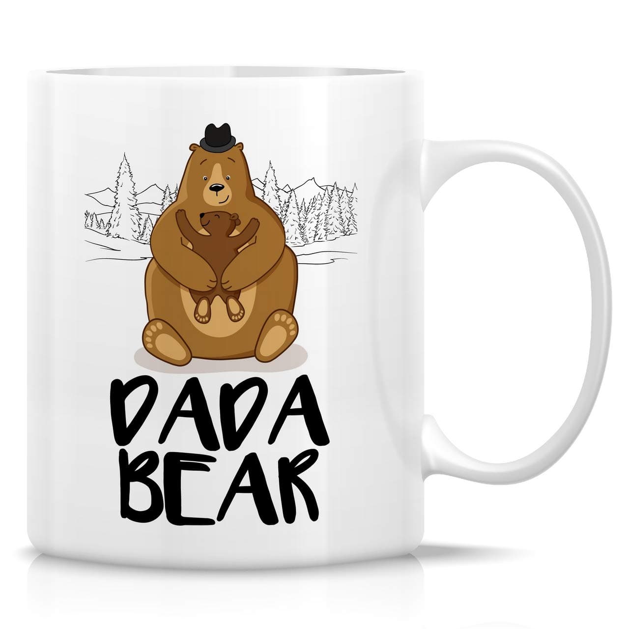 Retreez Funny Mug - Dada Bear Baby Shower 11 Oz Ceramic Coffee Mugs - Funny, Sarcasm, Sarcastic, Motivational, Inspirational birthday gifts for him, daddy, father, dad, papa, husband father's day gift