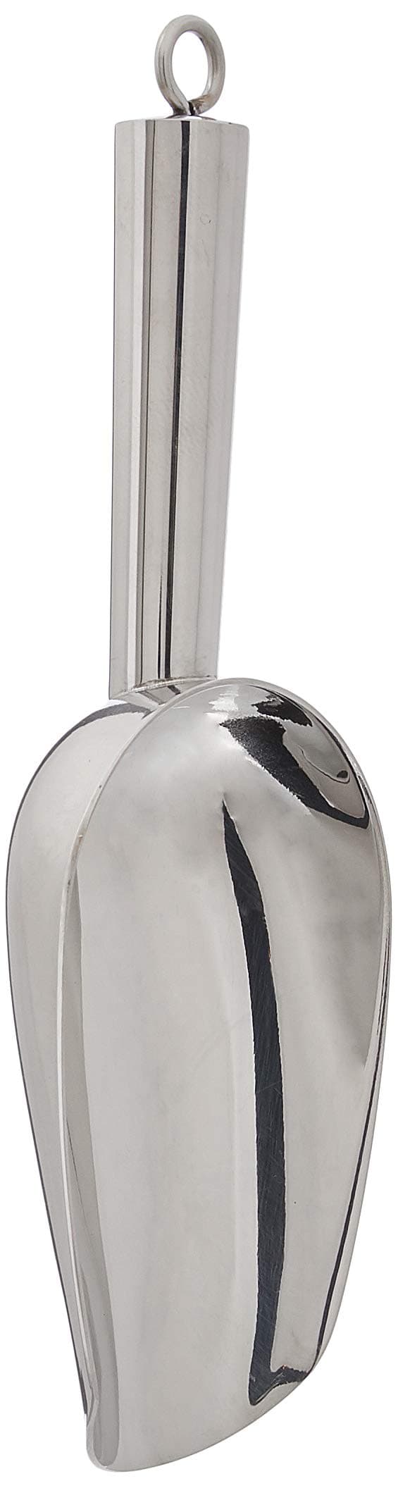 Compact Packing Stainless Steel Ice Scoop, 1 Pack, 6-Ounces, Silver