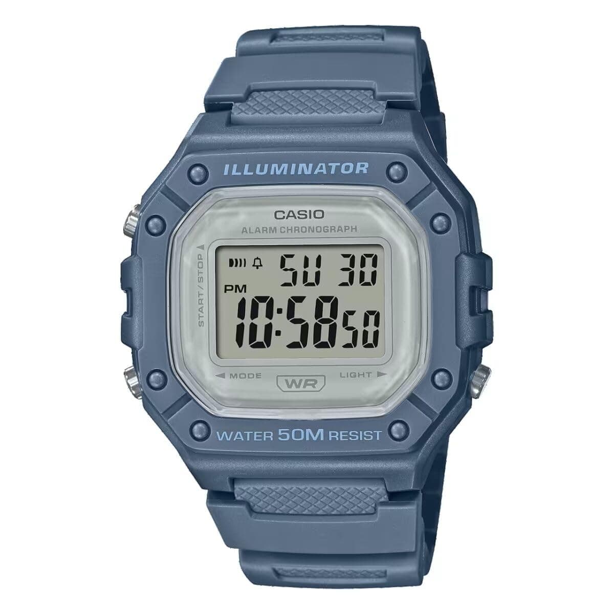 Sports Watch W-218HC-2AVDF, Blue, Strap, Blue, Strap