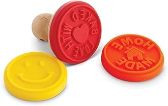 Mrs. Anderson's Baking Cookie Stamps Trio, Non-Stick Silicone, Set of 3 Designs