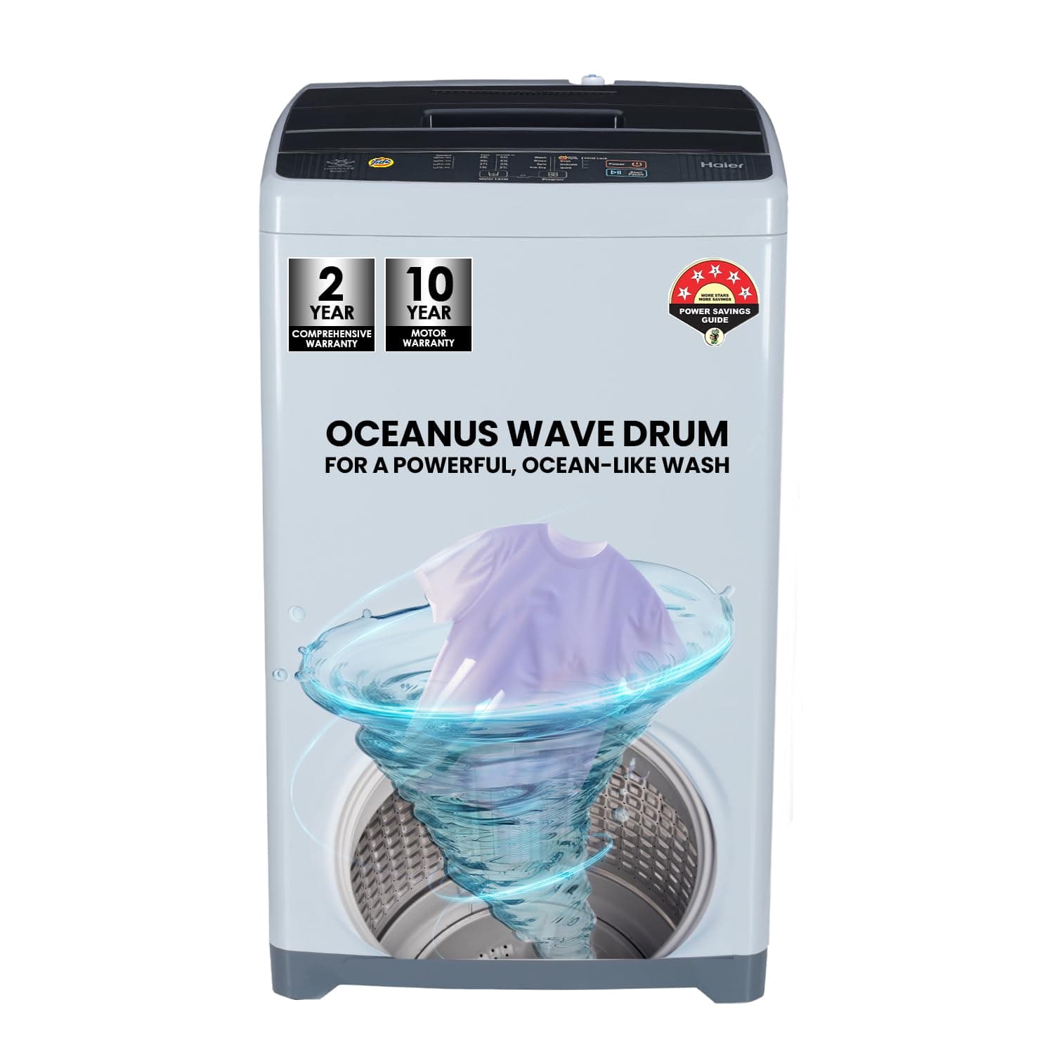 6 kg 5 Star Oceanus Wave Drum Washing Machine Fully Automatic Top Load (HWM60-AE, Moonlight Silver)