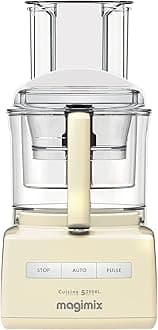 Magimix 5200XL Compact Food Processor | 3 ABS & BPA-Free Bowls | 3.7L Capacity | Quiet & Powerful Motor | Multifunctional 6 in 1 Solution | Cream, 18583