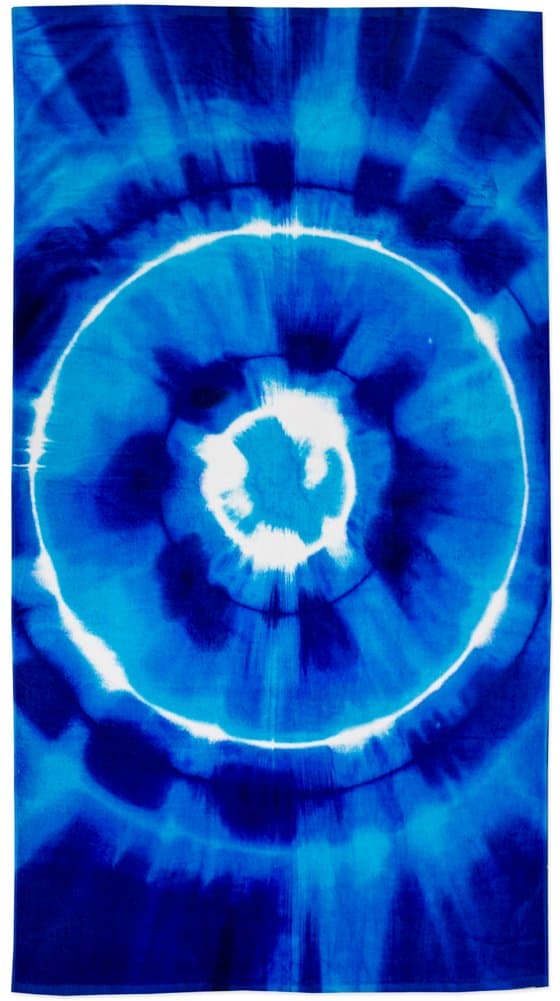 Premium Oversized Tie Dye Beach Towel By Homsesense Beach Collection Blue Sphere