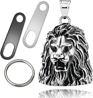 Guardian Angel Motorcycle Bell Good Luck Keychain & Drive Safe Pendant Accessories for Men Women Riding Safety