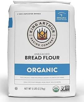 100% Organic Bread Flour, Unbleached, 5 lb (Pack of 1) - Non-GMO Project Verified, No Preservatives
