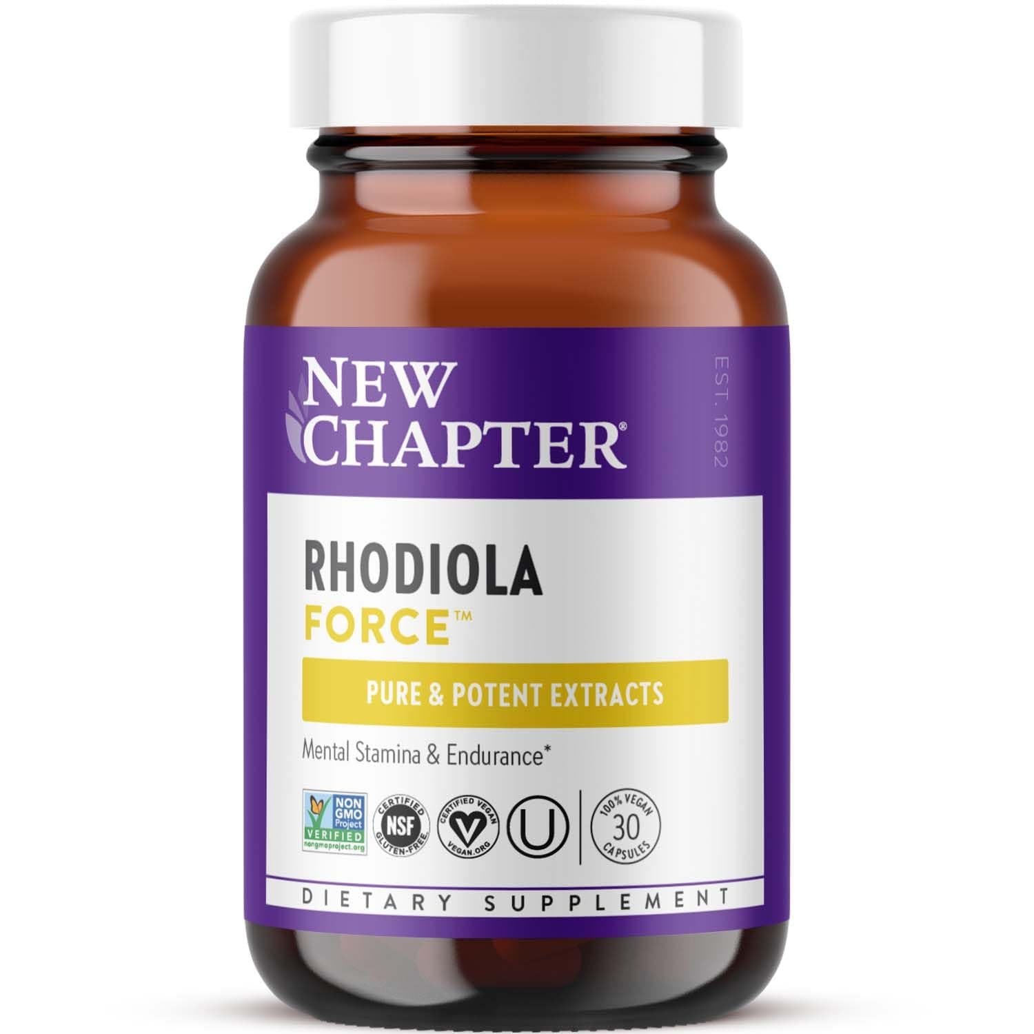 海外直送品New Chapter Rhodiola Force, 30 Caps 300 mg