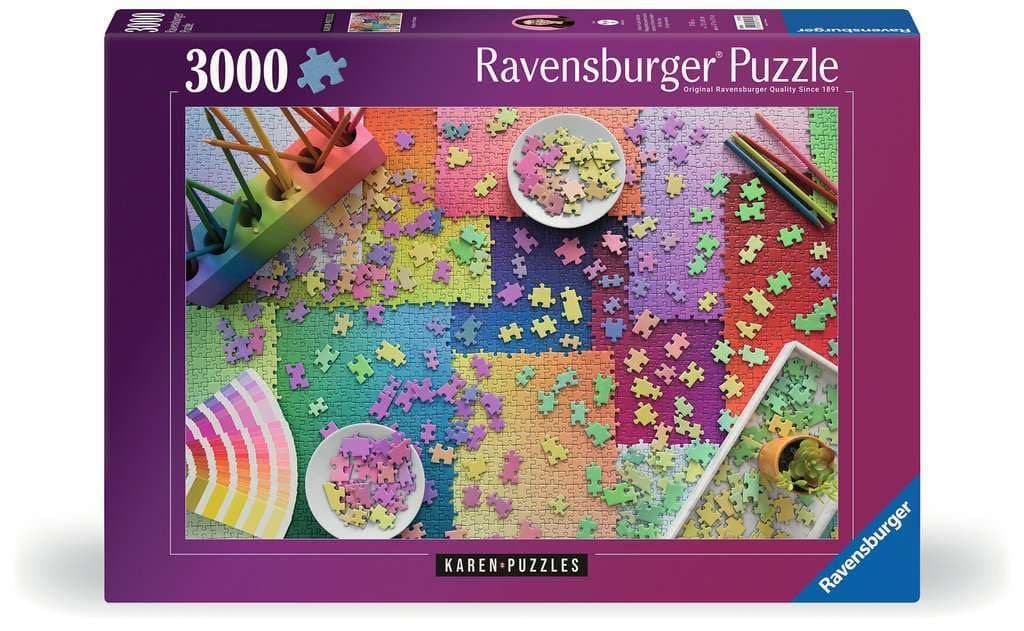 Ravensburger - Puzzle on Puzzles - 3000 Piece Jigsaw - Stunning Imagery - Bold Colors & Intricate Details - Premium Quality - for Adults