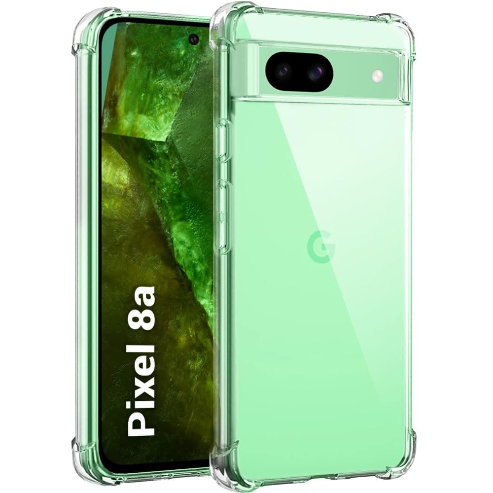 TheGiftKart Crystal Clear Back Cover Case for Google Pixel 8A | 360 Degree Protection | Shock Proof Design | Transparent Case Cover for Google Pixel 8A (PC & TPU, Transparent Bumper)