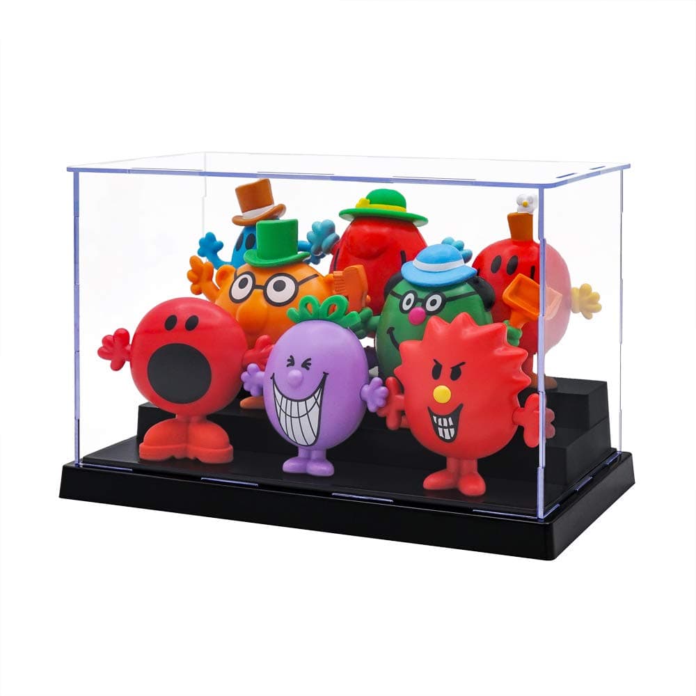 TingacraftAcrylic Display Case (8.2 x 4.3 x 5 inch) for Pop Figures Figurines Clear Box for Collectibles, Assembly Required