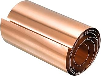 uxcell Copper Sheet Roll, Metal Foil Plate 1000mm x 100mm x 0.15mm