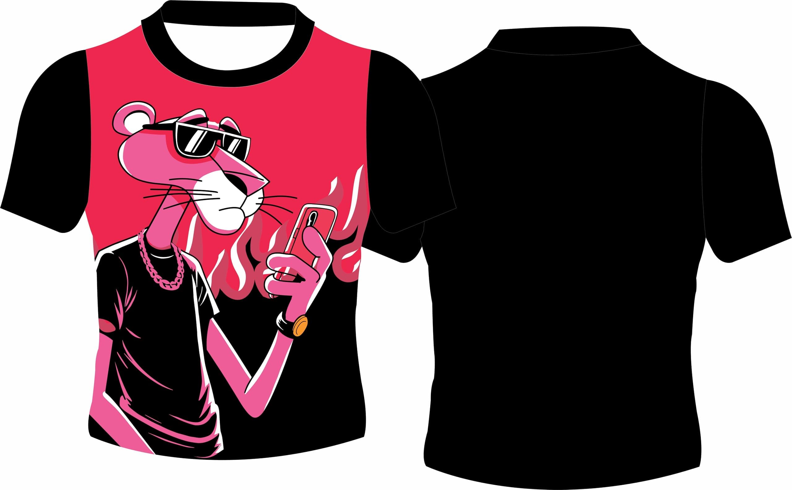 Kids Boys' Animated Polyester T-Shirt Soft, Stretchable & Fun Cartoon Prints Casual & Regular (4-5 Years) Black