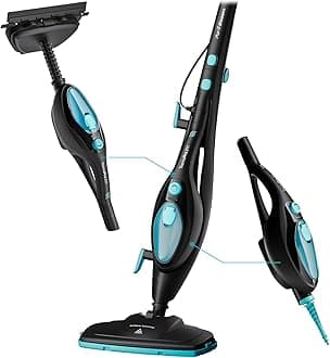 PurSteam 10-in-1 Steam Mop, Floor Steamer with Detachable Handheld Steam Cleaner for Tile, Hardwood Floors