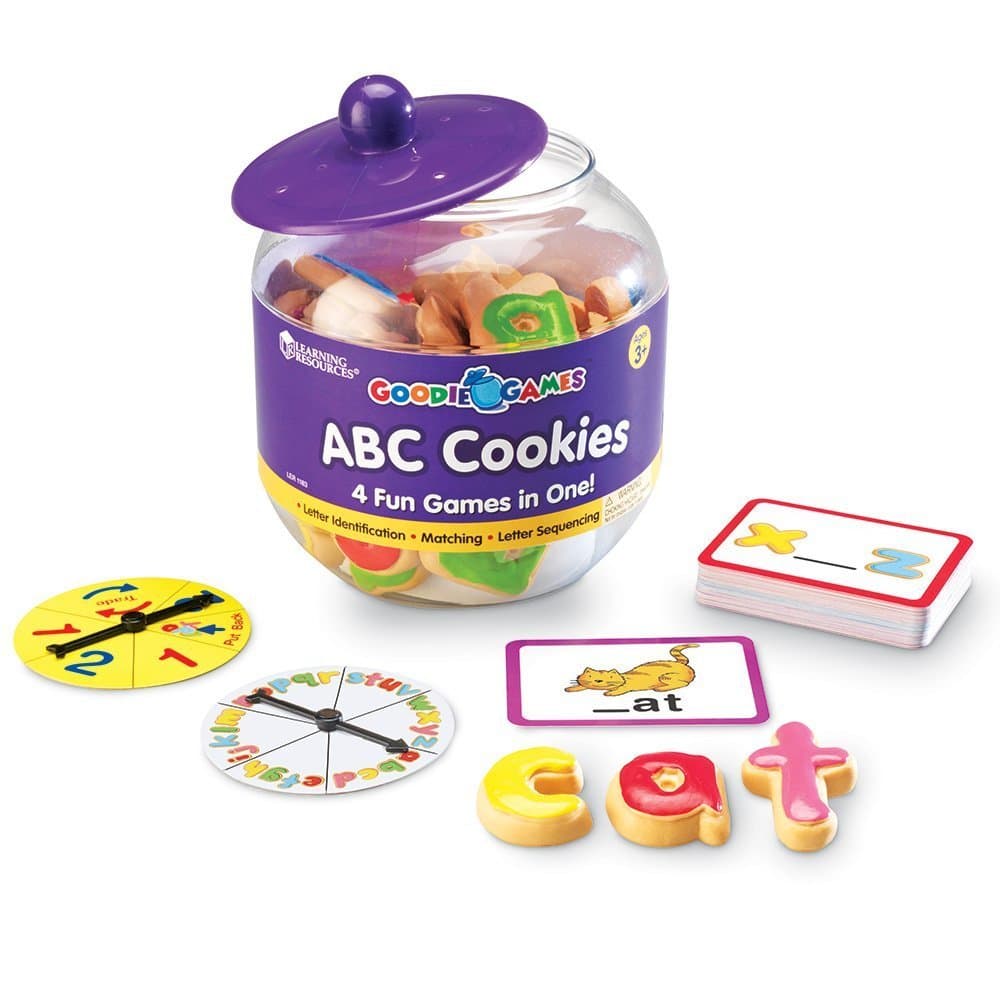 Goodie Games ABC Cookies - Alphabet Letters, Learn to Read and Write, Phonics and Spelling , Fine Motor Skills, Toddler Toys, Kids Games, Manipulatives Preschool Activities