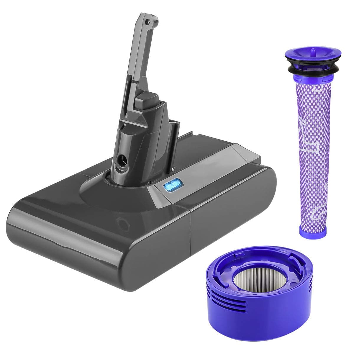 energup Replacement for Dyson V8 SV10 Battery Compatible with V8 Animal/Absolute/Motorhead/Fluffy Handheld Cordless Vacuum Cleaner Li-ion Dyson Replacement Battery 215681