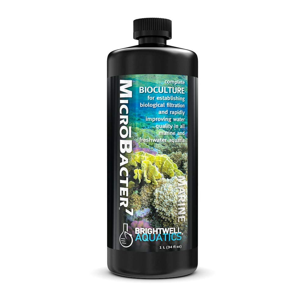 MicroBacter7 Complete Bioculture for Fish Tank or Aquarium - Populates Biological Filter Media for Saltwater and Freshwater Fish - Aquarium Water Treatments, 33.8 fl oz