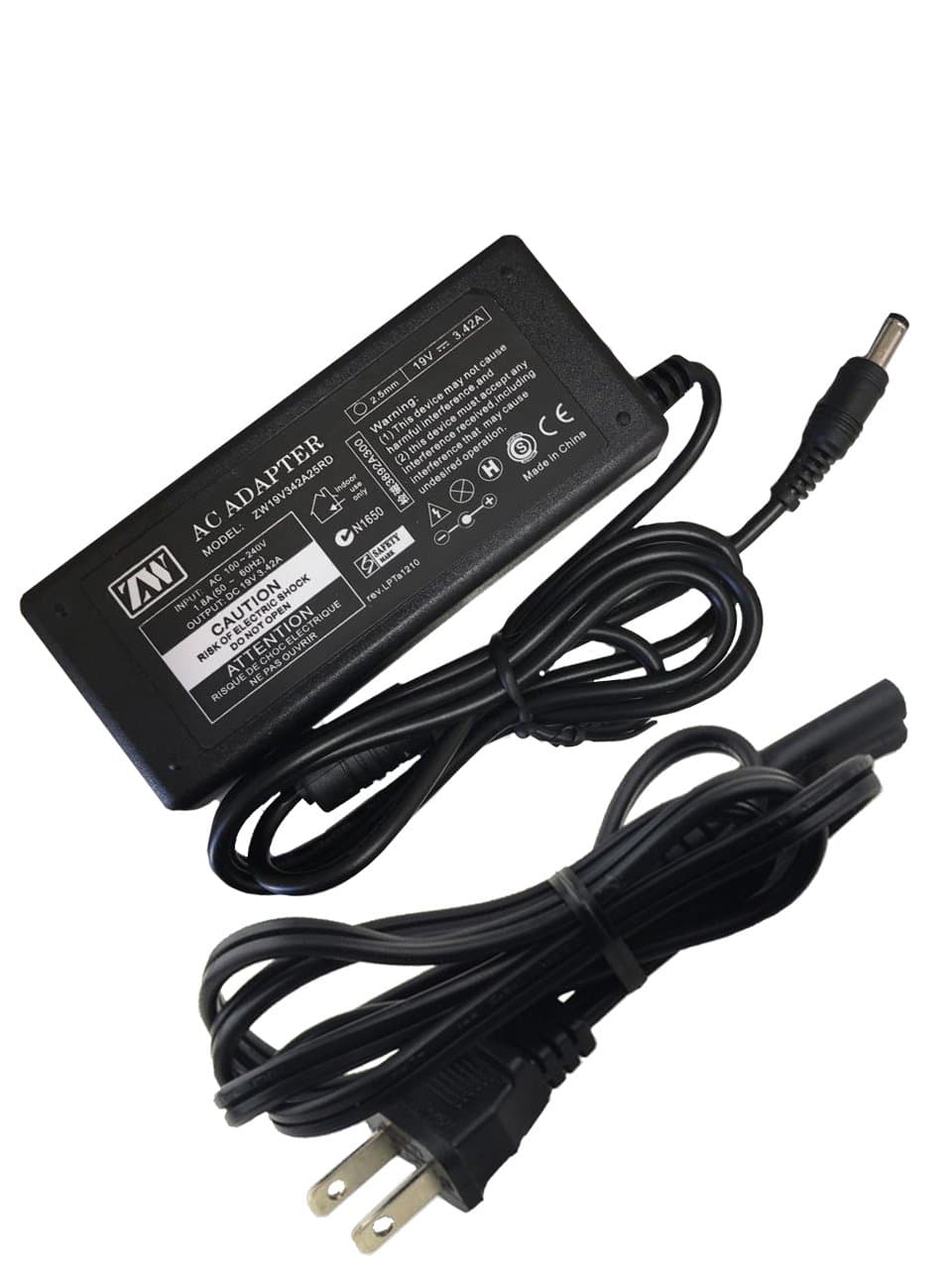 OGD Power Ac Adapter for 19V LG Electronics 19'' 20'' 22'' 23'' 24'' 27'' LED LCD Monitor Widescreen LED LCD HDTV Replacement Switching Power Supply Cord Charger