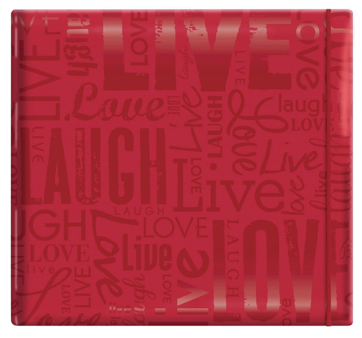 MBI 12 x 12-Inch Gloss Post Bound Scrapbook, Live, Love and Laugh