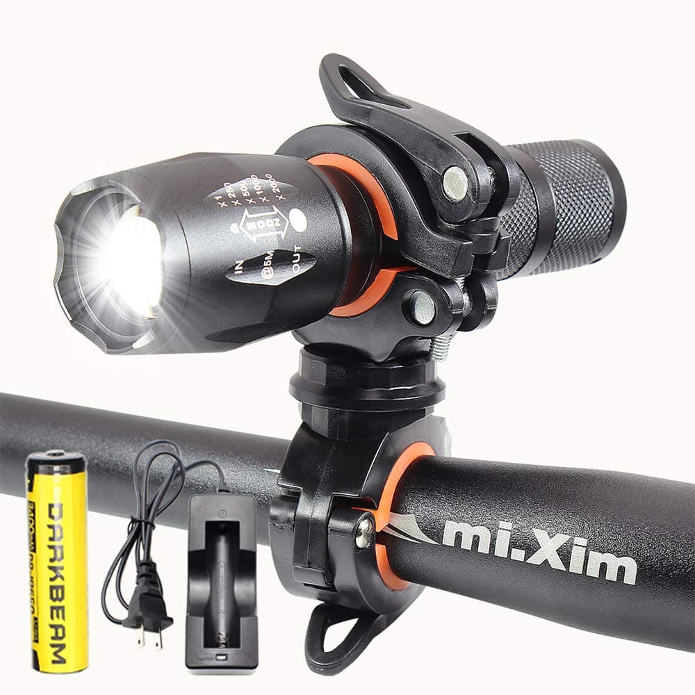 DARKBEAM Rechargeable Tactical Flashlight,XHP50 LED Flashlight 3000 Lumen,5 Modes,Zoomable,Waterproof,USB Rechargeable,Handheld Flashlight for Camping Hiking Biking Outdoor Activity