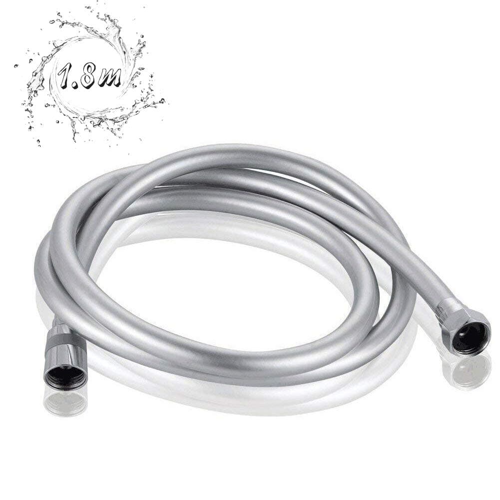 S R Sunrise SRSH-0018, 1.80 m - Extra-Long Non-Toxic PVC Flexible Handheld Shower Head Hose