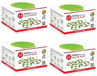 Premium Silicone Idli I Idly Maker I Idli Liners Original, Green | 8Pcs - Pack of 4 | Multipurpose- Dhokla Maker | Cupcake I Muffin Maker | Non -Stick | Perfect round shaped Idlis I Food Grade Silicone | BPA Free | Minimum Wastage of Batter | No greasing | Oven, Microwave & Dishwasher Safe