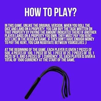 Adultopoly Board Game, Couple Board Game for Adults, Board Games for Adults, Board Games Adultopoly for Couples (1 Pack)