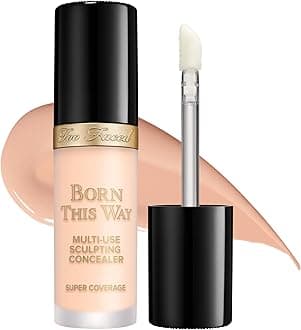 Born This Way Super Coverage Multi-Use Concealer | Full Coverage, Non-Comedogenic, Oil Free + Long Lasting Concealer | Hyaluronic Acid, Coconut Water + Alpine Rose