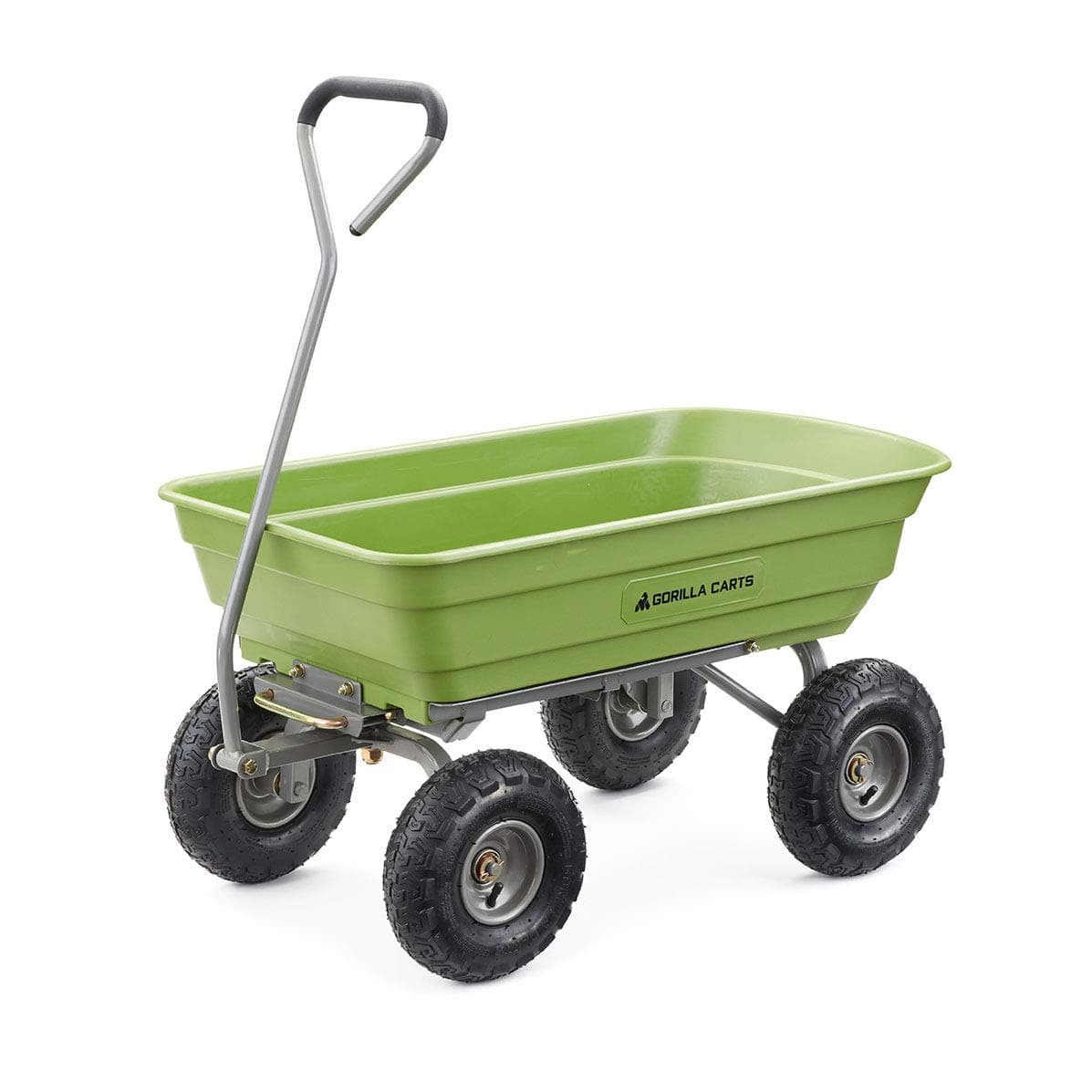 Gorilla Carts Poly Garden Dump Cart with Steel Frame, 600-lbs. Cap