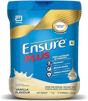 Plus Powder - 1 Kg (Vanilla), Blue