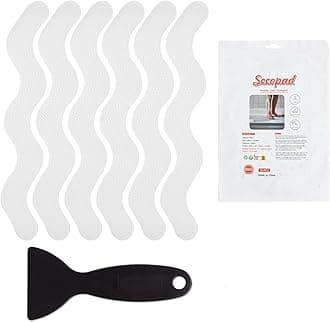 Patented 36 PCS Anti Slip Shower Stickers, Safety Bathtub Strips Adhesive Decals with Premium Scraper for Bath Tub Shower Stairs