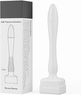 Nuvex Derma Pen Stamp for Men & Women | Adjustable Microneedle Pen for Face, Body, Hair & Beard Growth – Advanced Skin Care Tool for Anti-Aging, Skin Regeneration, Tightening & Collagen Stimulation