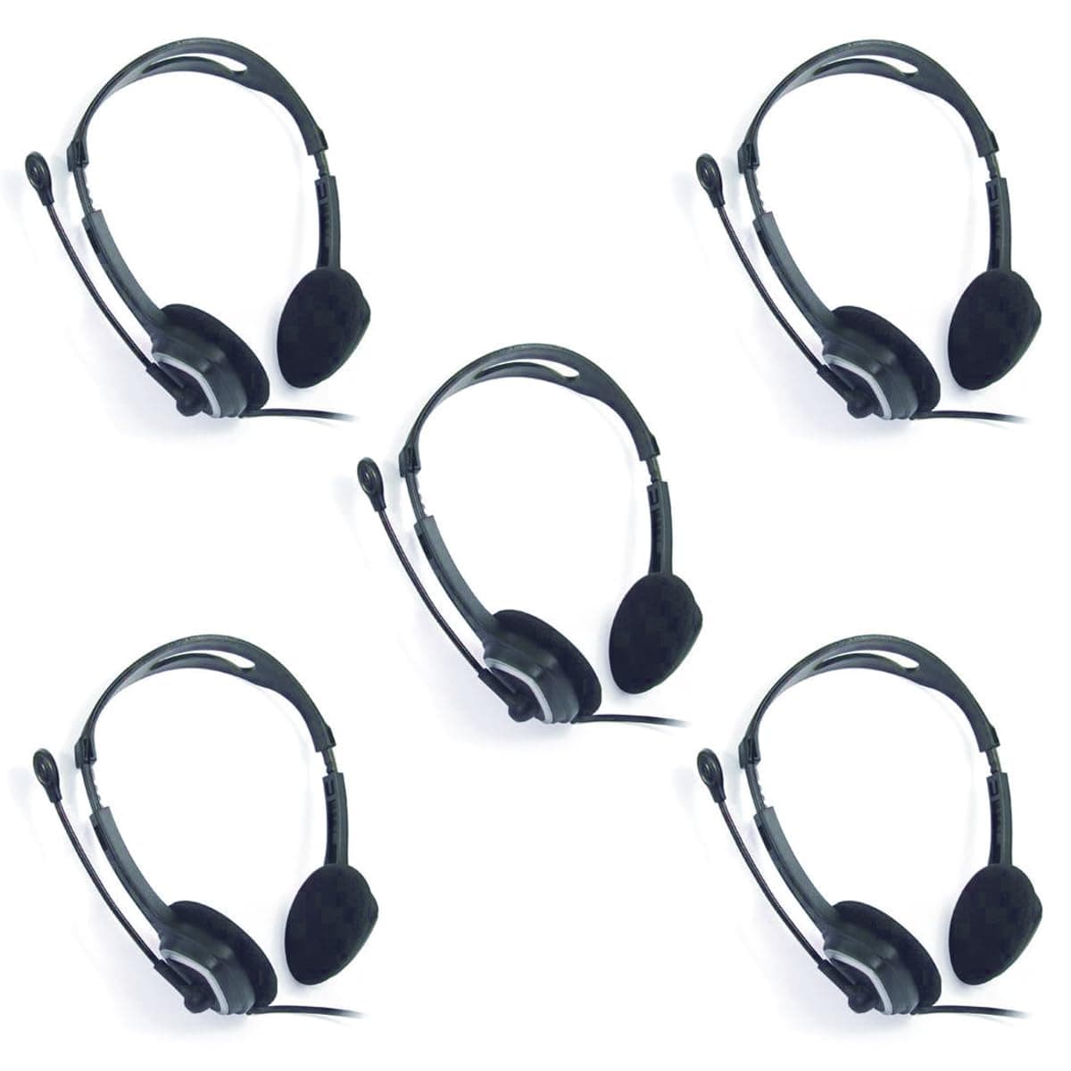 IM320 USB Headset with Microphone, 5-Pack