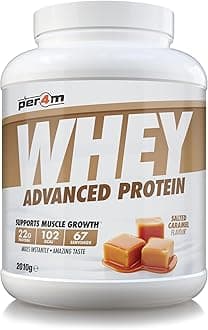 Per4m Protein Whey Powder | 67 Servings of High Protein Shake with Amino Acids | for Optimal Nutrition When Training | Low Sugar Gym Supplements (Salted Caramel, 2010g)