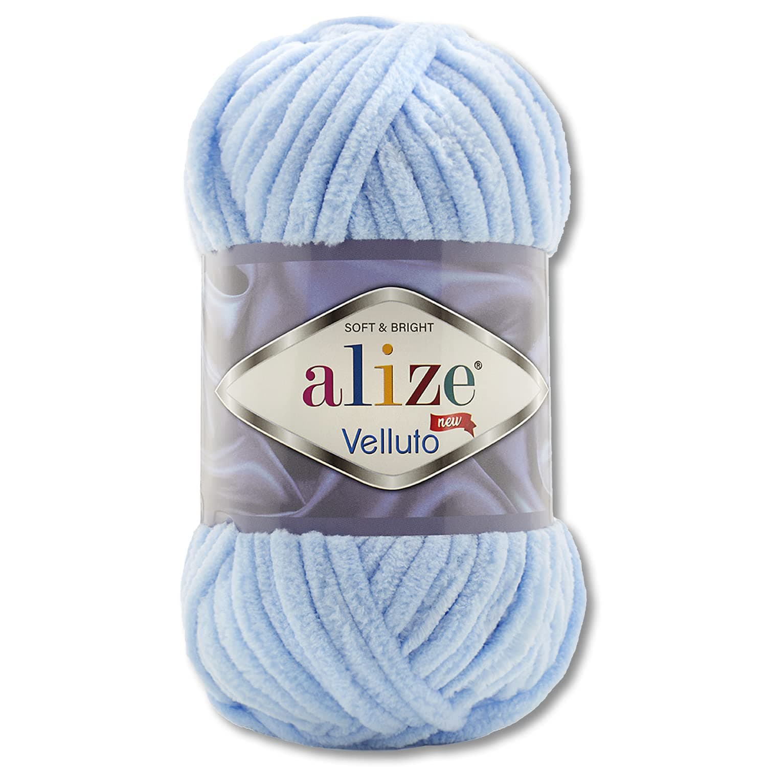 100 g Alize Velluto Wool in 30 Selections (218 | Baby Blue)