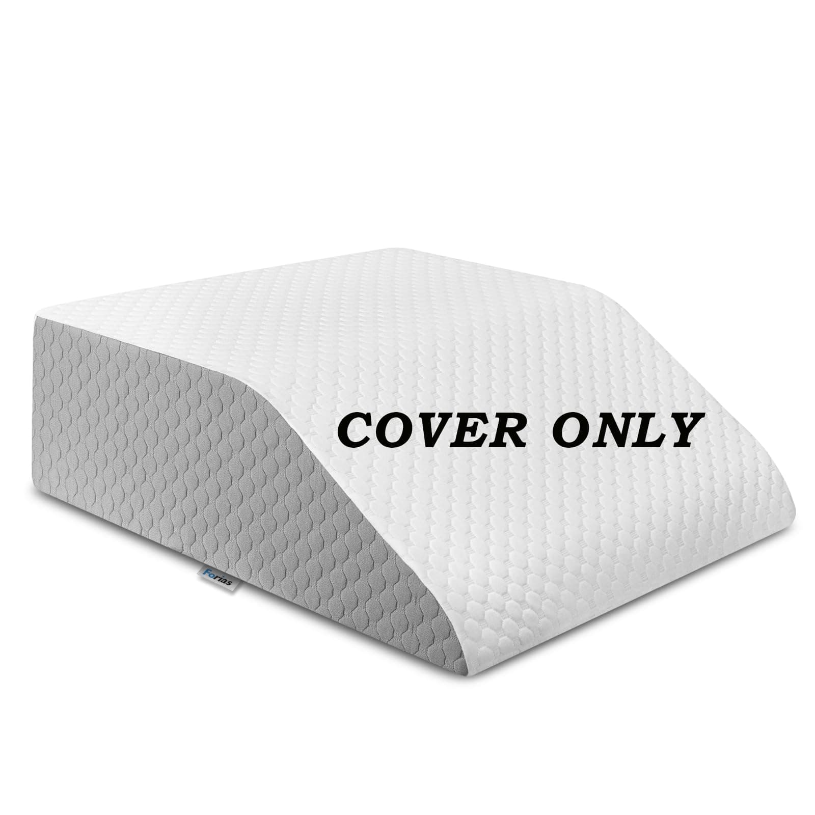 Forias Replacement Pillow Cover for 8" Leg Elevation Pillow for Swelling After Surgery, Removable & Machine Washable Air Layer Leg Pillow Cover
