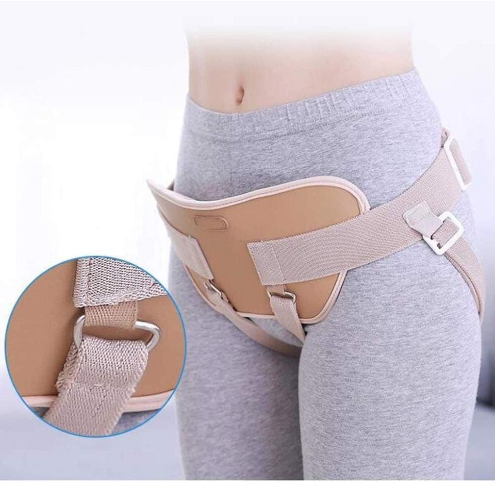 DLLY Inguinal hernia belt hernia men Support for reducible inguinal hernias hernia truss right with 2 removable compression pads, skin color