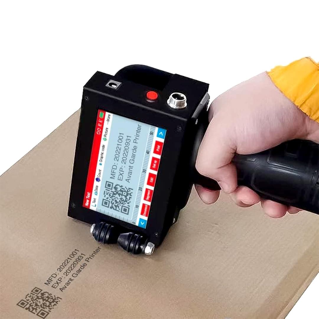 AVANT GARDE Handheld Thermal Inkjet Printer AG8855T with Premium Solvent Ink Cartridge