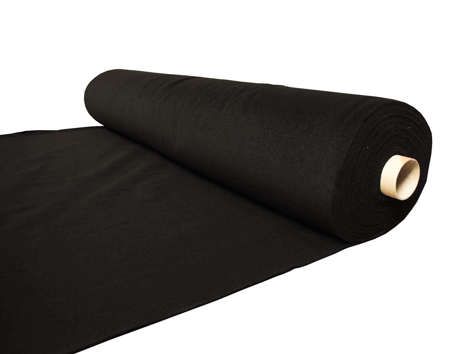 Black 4 Way Stretch Camper Van Lining Conversion Carpet Trim