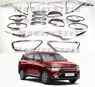 Exterior Chrome Accessories Combo Kit Suitable for KIA Carens (Set of 18pcs)