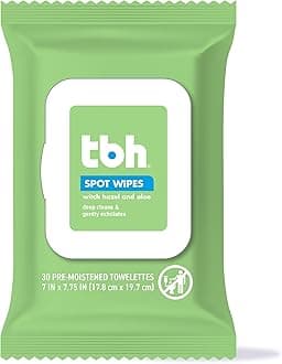 TBH Kids Spot Wash Wipes - Cleansing Face Wipes - Acne Prevention - Sulfate, Paraben Free - 30 Pack.