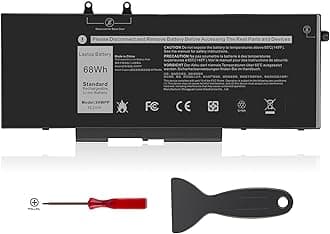 3HWPP Laptop Battery Replacement for Dell Latitude 5401 5410 5411 5501 5510 5511 Precision 3541 3551 Inspiron 7706 2-in-1 Inspiron 17 7500/7506 2-in-1 Black 10X1J N2NLL 1VY7F 451-BCMN 15.2V 68Wh