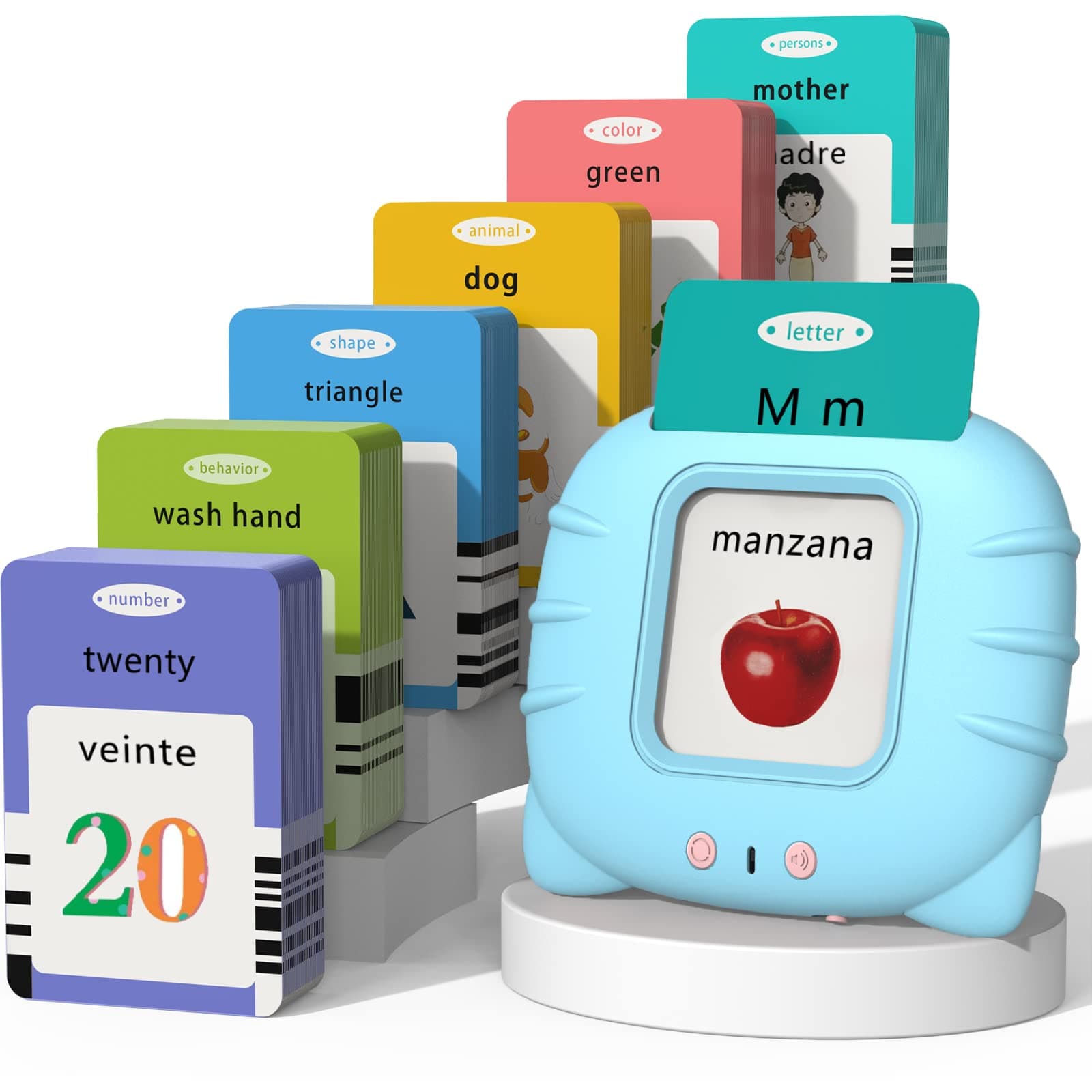 Startcan Spanish and English Bilingual Talking Flash Cards